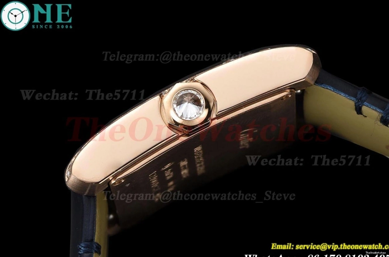 Quartz Silver Dial RG 8848F Française LE Blue Tank 27mm Dia 0302